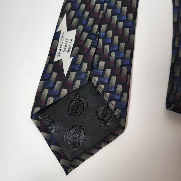 Grateful Dead Tie Shakedown Street Ninth Set Mens Necktie Vintage 58”x3.75” - Picture 4 of 8